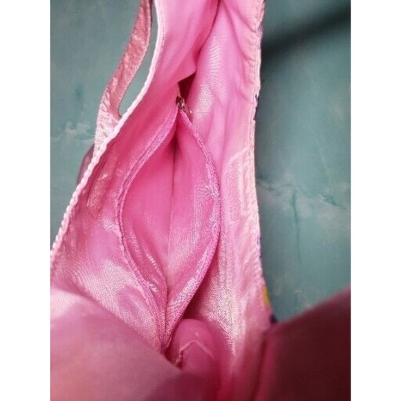 Sanrio Hello Kitty Mini Tote Bag Sequin Pink Satin Cute Japan 2011 FAB EUC - Picture 4 of 7